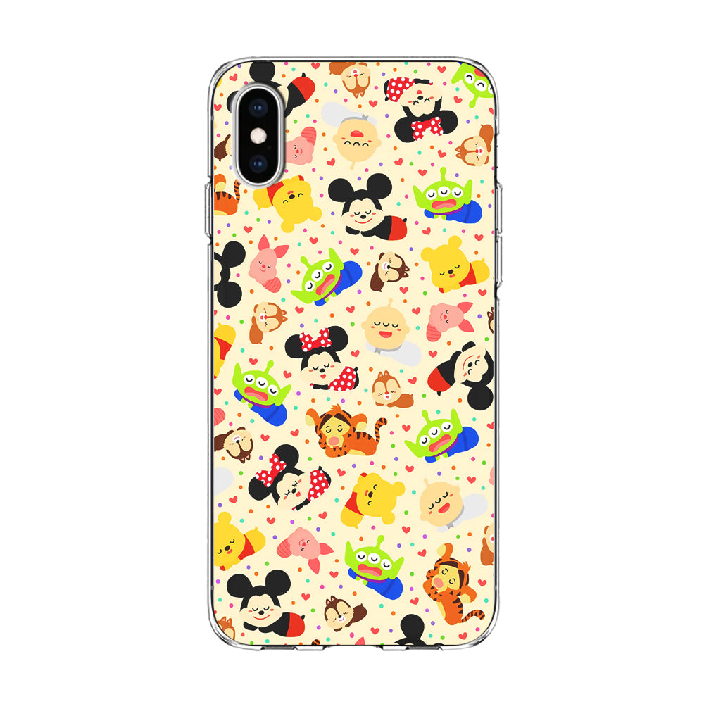 Tsum Tsum Cute Cartoon iPhone X Case-Phone Case-Clear Soft Case-Altracase