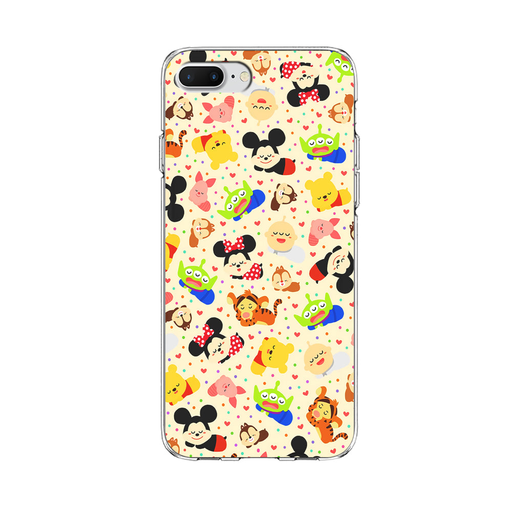 Tsum Tsum Cute Cartoon iPhone 8 Plus Case-Phone Case-Clear Soft Case-Altracase
