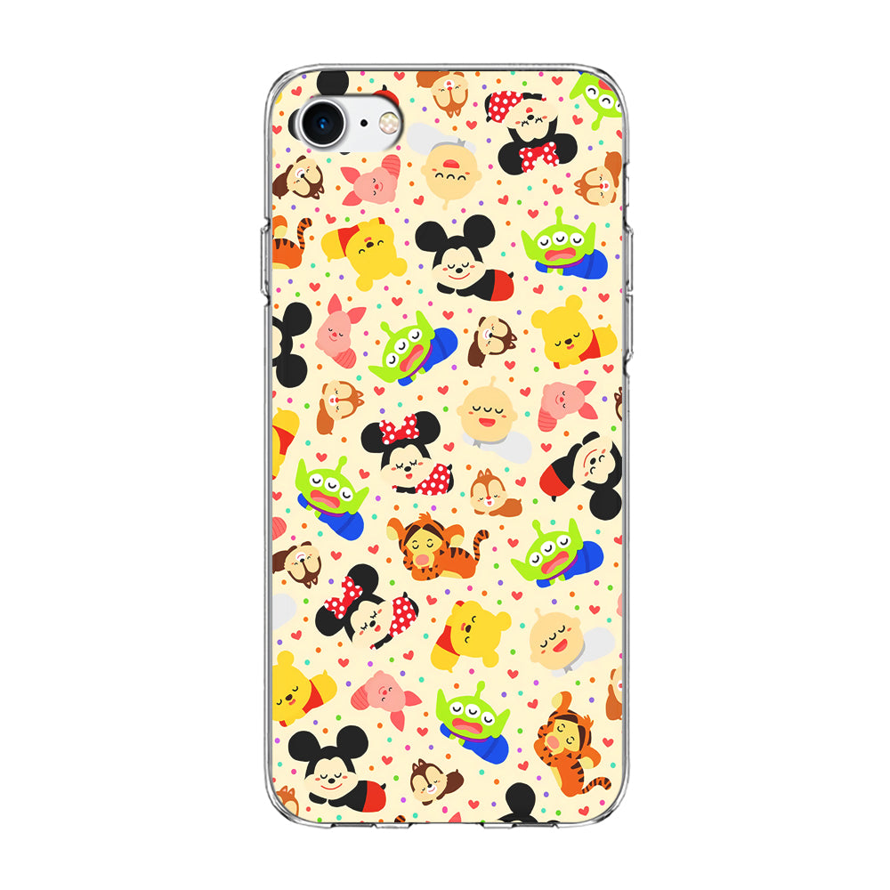 Tsum Tsum Cute Cartoon iPhone SE 3 2022 Case-Phone Case-Clear Soft Case-Altracase