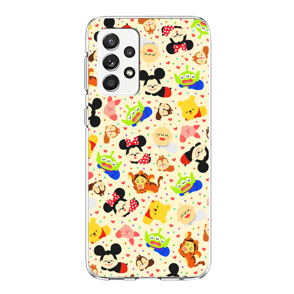 Tsum Tsum Cute Cartoon Samsung Galaxy A72 Case-Phone Case-Clear Soft Case-Altracase