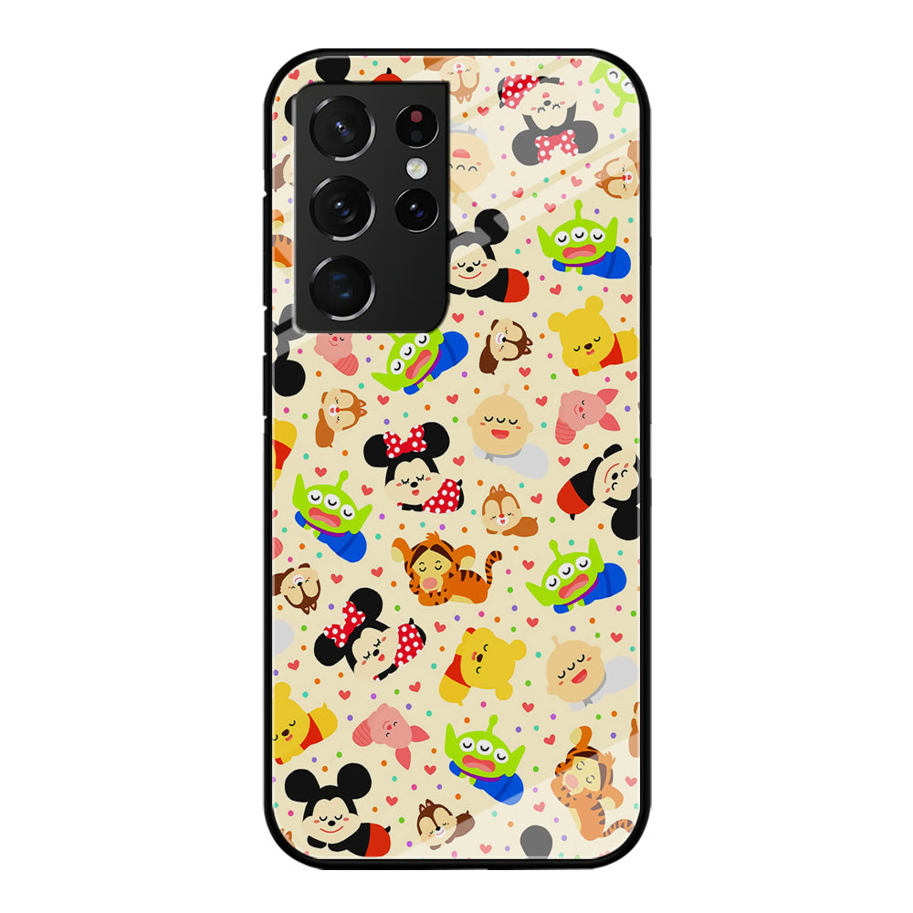 Tsum Tsum Cute Cartoon Samsung Galaxy S21 Ultra Case-Phone Case-Tempered Glass Case-Altracase