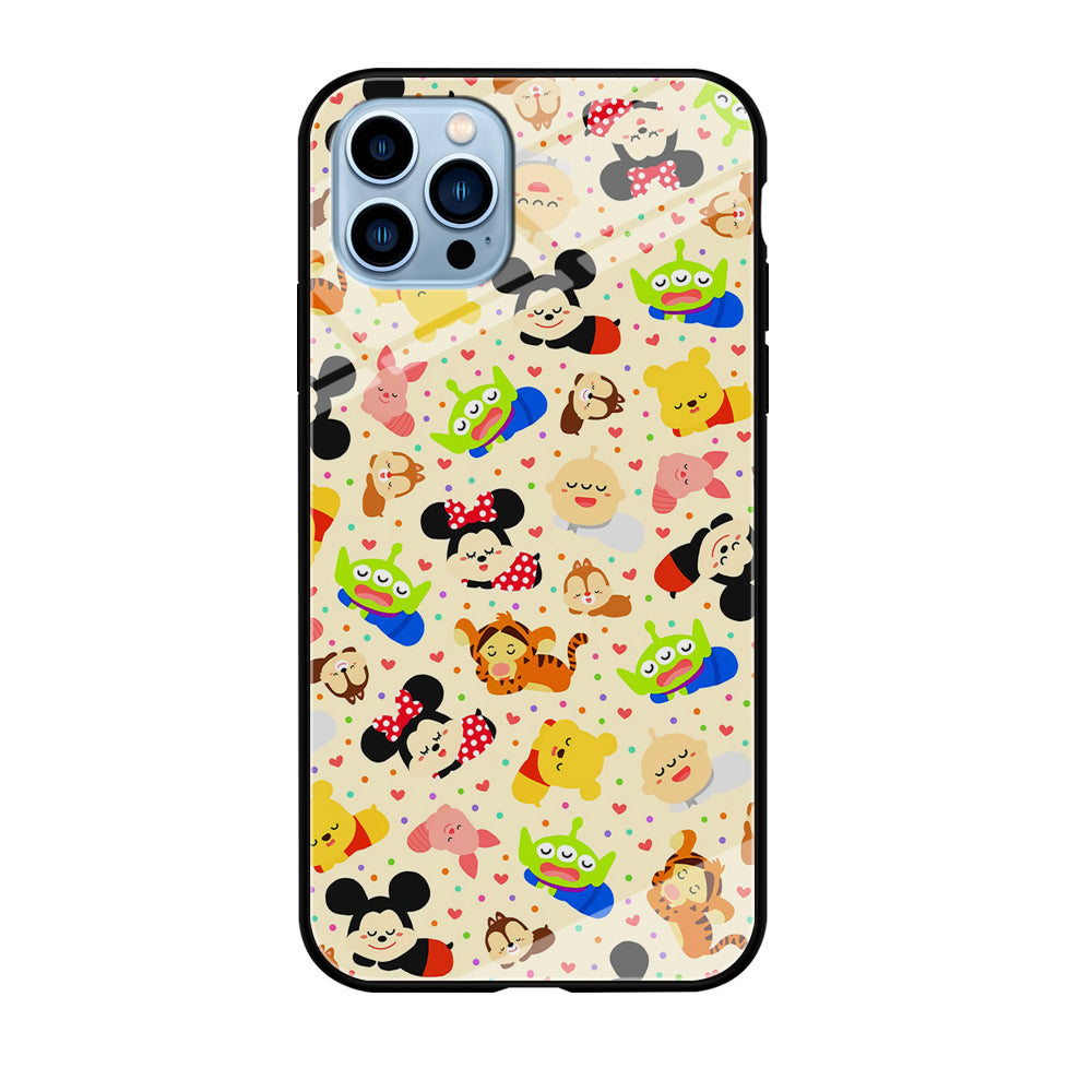 Tsum Tsum Cute Cartoon iPhone 12 Pro Max Case-Phone Case-Tempered Glass Case-Altracase