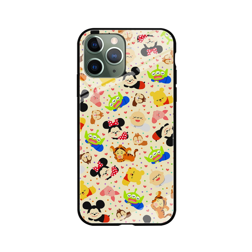 Tsum Tsum Cute Cartoon iPhone 11 Pro Max Case-Phone Case-Tempered Glass Case-Altracase