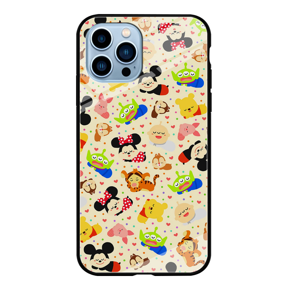 Tsum Tsum Cute Cartoon iPhone 15 Pro Case-Phone Case-Tempered Glass Case-Altracase