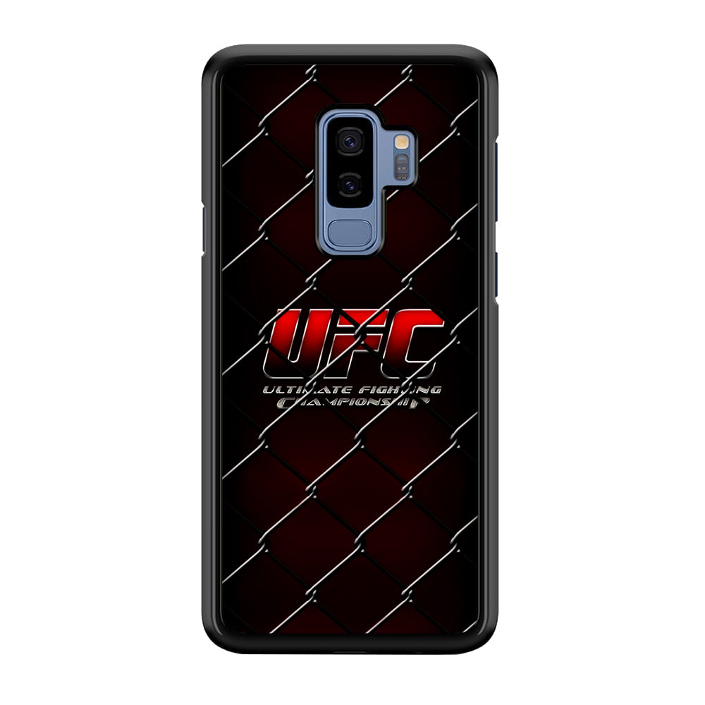 UFC Logo Ring Samsung Galaxy S9 Plus Case-Phone Case-Rubber Black (2D Case)-Altracase