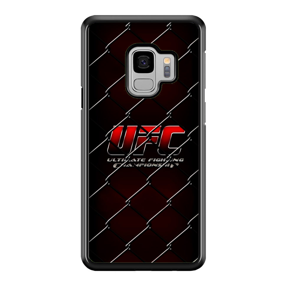 UFC Logo Ring Samsung Galaxy S9 Case-Phone Case-Rubber Black (2D Case)-Altracase
