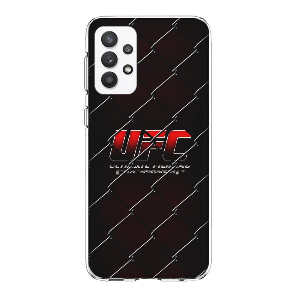 UFC Logo Ring Samsung Galaxy A32 Case-Phone Case-Clear Soft Case-Altracase