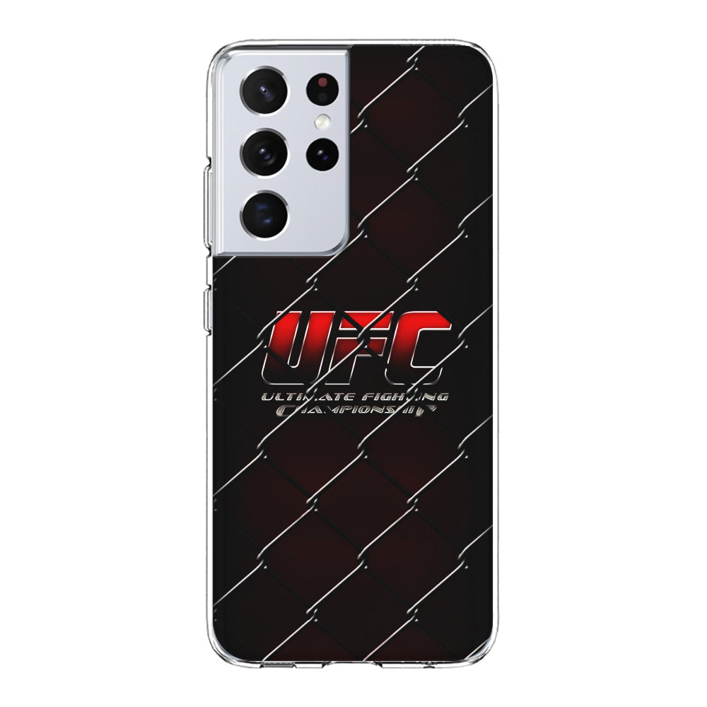 UFC Logo Ring Samsung Galaxy S21 Ultra Case-Phone Case-Clear Soft Case-Altracase