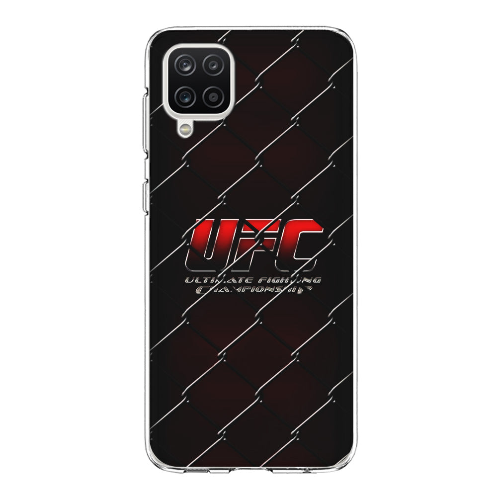 UFC Logo Ring Samsung Galaxy A12 Case-Phone Case-Clear Soft Case-Altracase