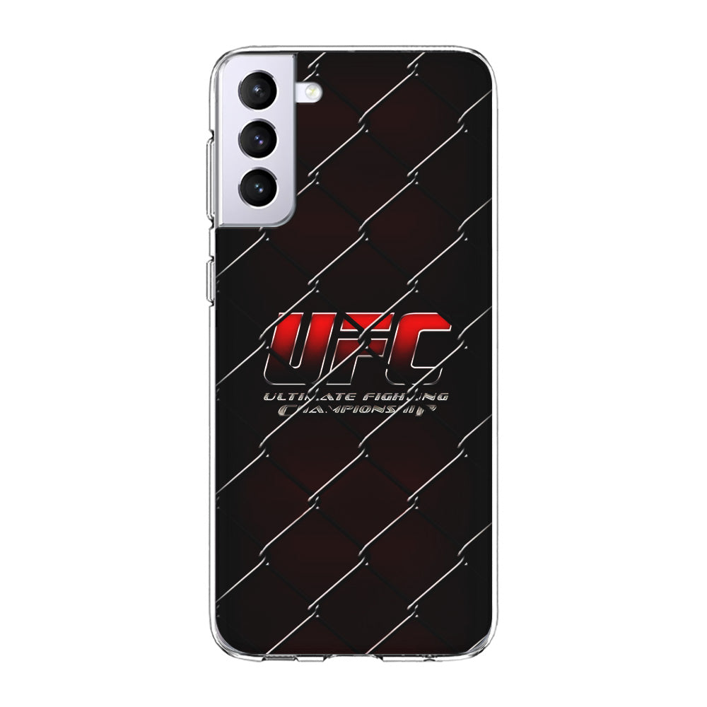 UFC Logo Ring Samsung Galaxy S24 Case-Phone Case-Clear Soft Case-Altracase