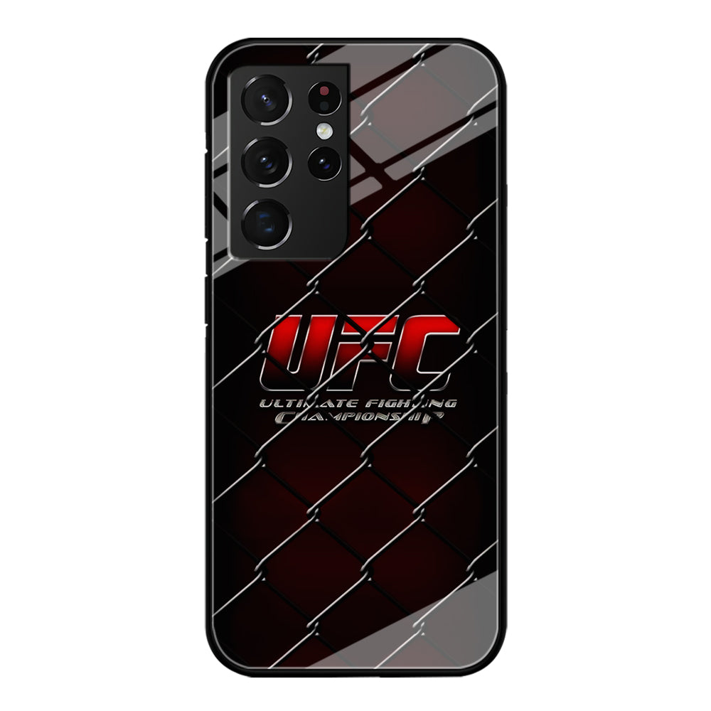 UFC Logo Ring Samsung Galaxy S21 Ultra Case-Phone Case-Tempered Glass Case-Altracase