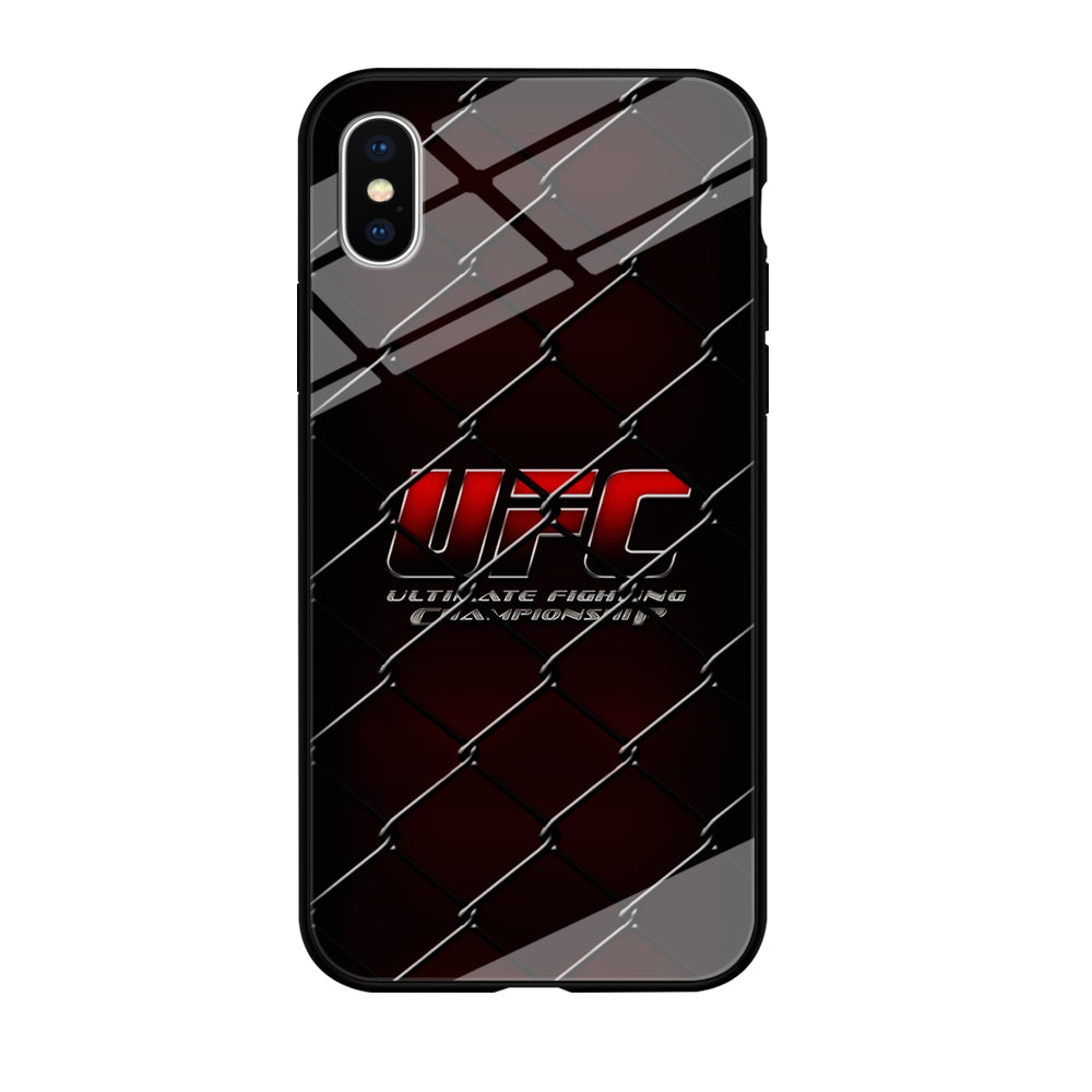 UFC Logo Ring iPhone Xs Case-Phone Case-Tempered Glass Case-Altracase