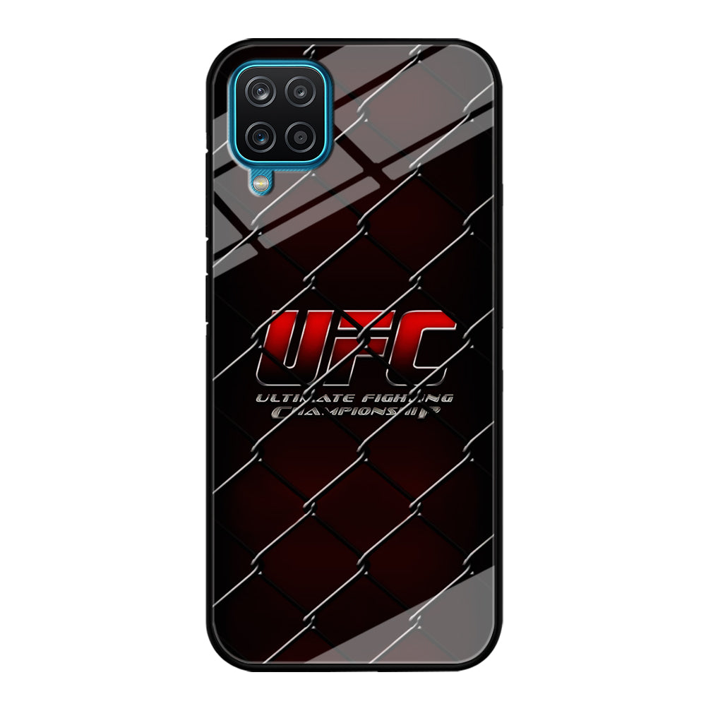 UFC Logo Ring Samsung Galaxy A12 Case-Phone Case-Tempered Glass Case-Altracase