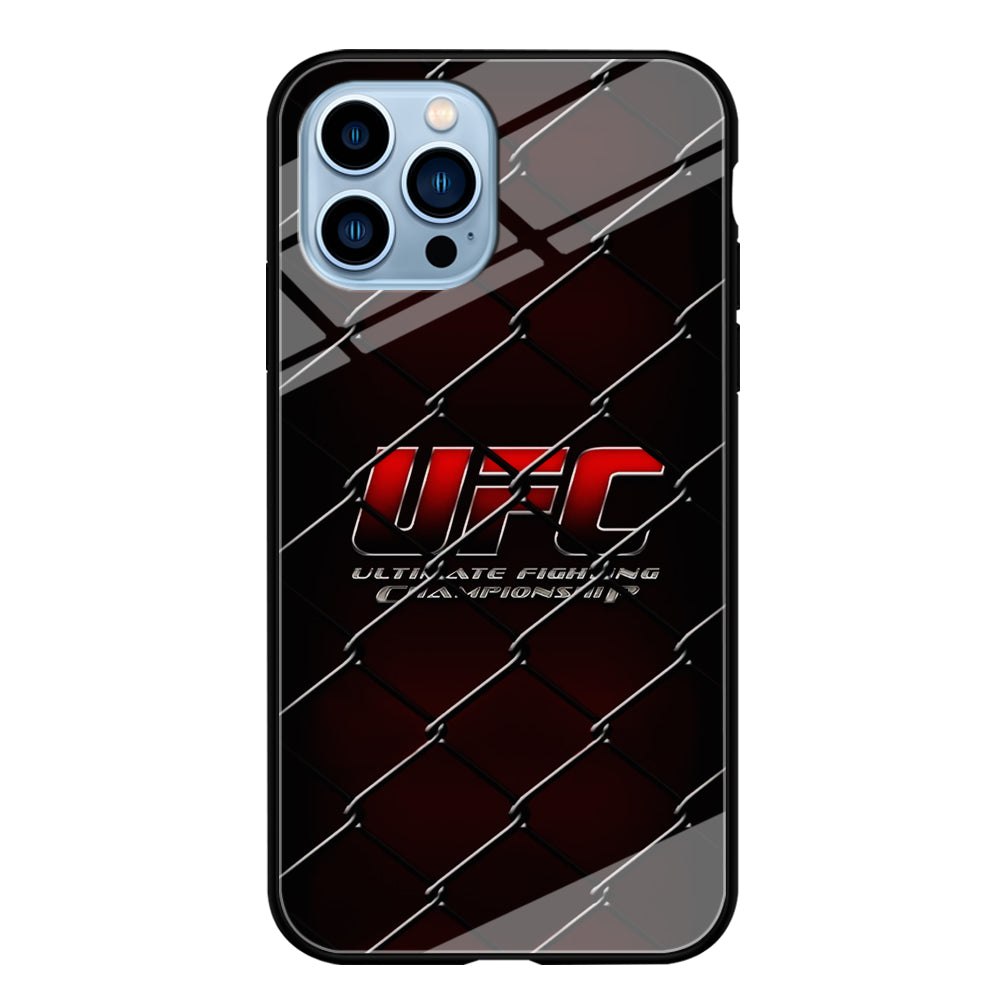 UFC Logo Ring iPhone 14 Pro Case-Phone Case-Tempered Glass Case-Altracase