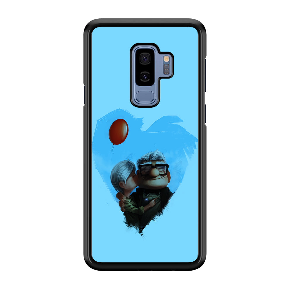 UP Ellie Kissing Carl Samsung Galaxy S9 Plus Case-Phone Case-Rubber Black (2D Case)-Altracase