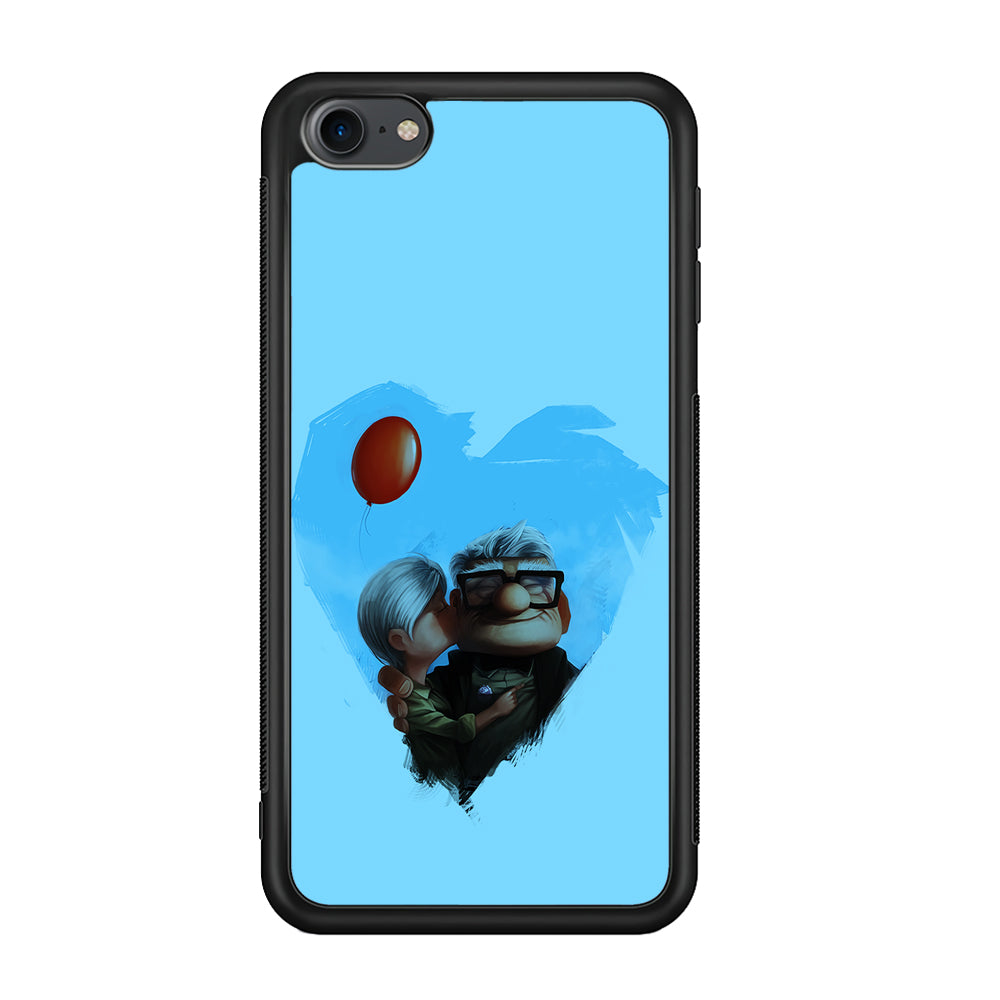 UP Ellie Kissing Carl iPod Touch 6 Case-Phone Case-Rubber White (2D Case)-Altracase