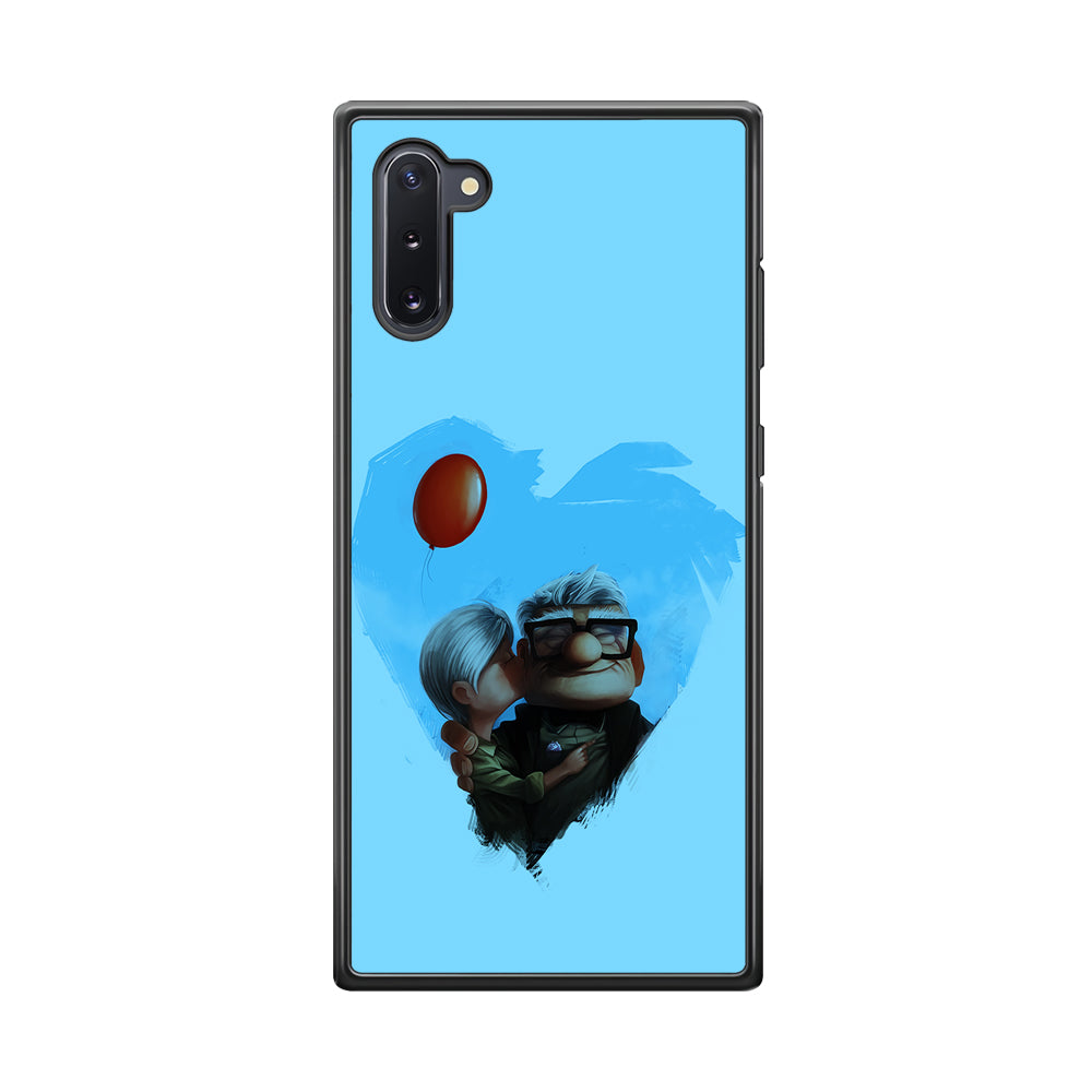 UP Ellie Kissing Carl Samsung Galaxy Note 10 Case-Phone Case-Rubber Black (2D Case)-Altracase