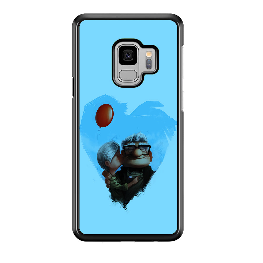 UP Ellie Kissing Carl Samsung Galaxy S9 Case-Phone Case-Rubber Black (2D Case)-Altracase