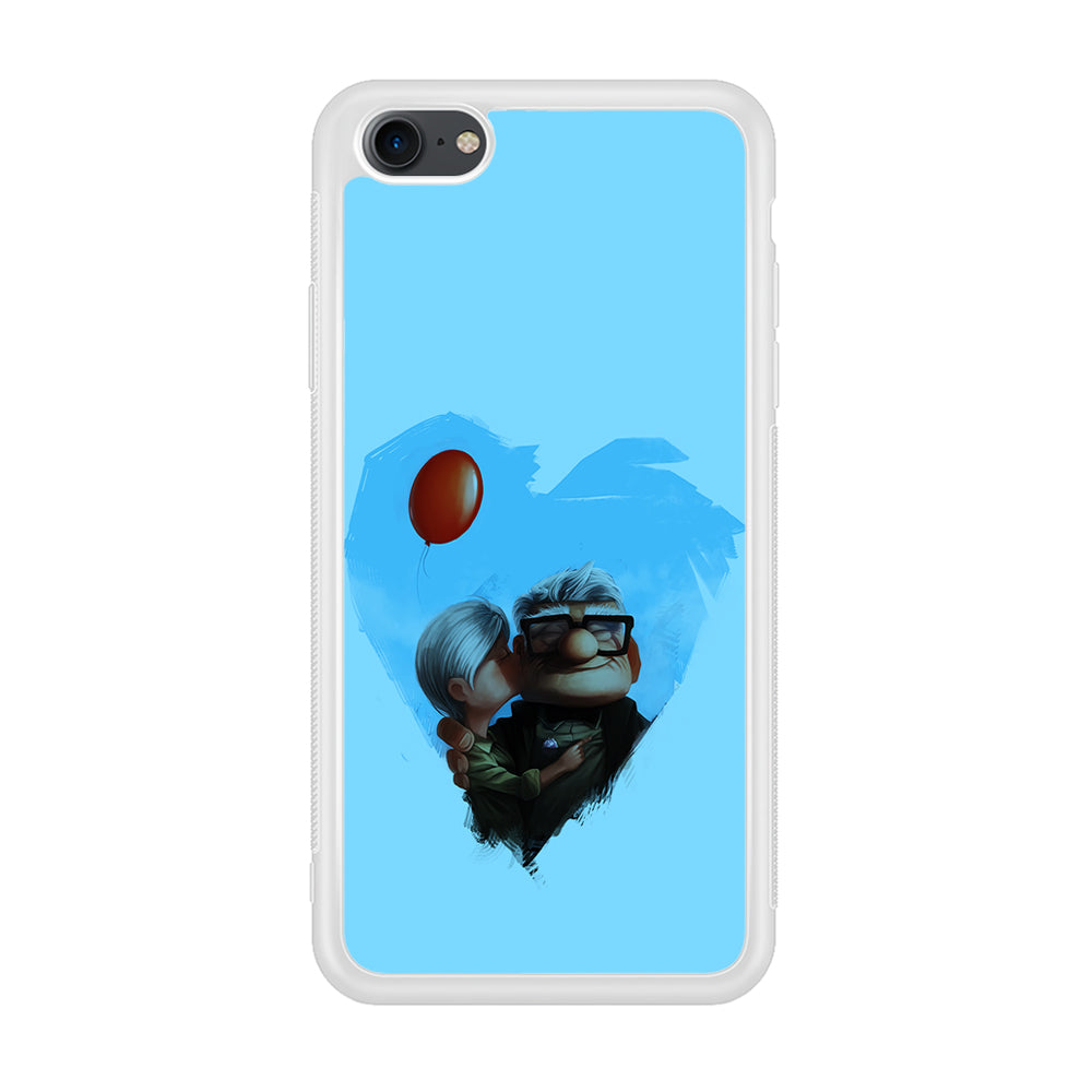 UP Ellie Kissing Carl iPhone SE 2020 Case-Phone Case-Rubber White (2D Case)-Altracase