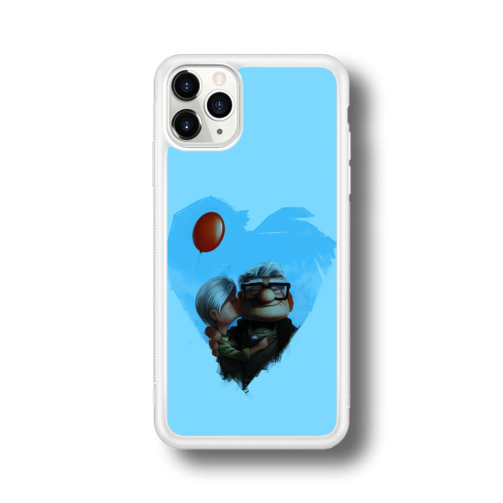 UP Ellie Kissing Carl iPhone 11 Pro Max Case-Phone Case-Rubber White (2D Case)-Altracase
