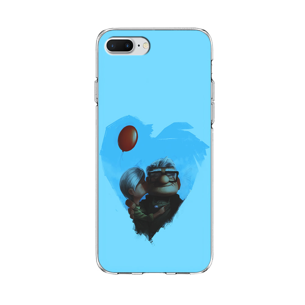 UP Ellie Kissing Carl iPhone 8 Plus Case-Phone Case-Clear Soft Case-Altracase