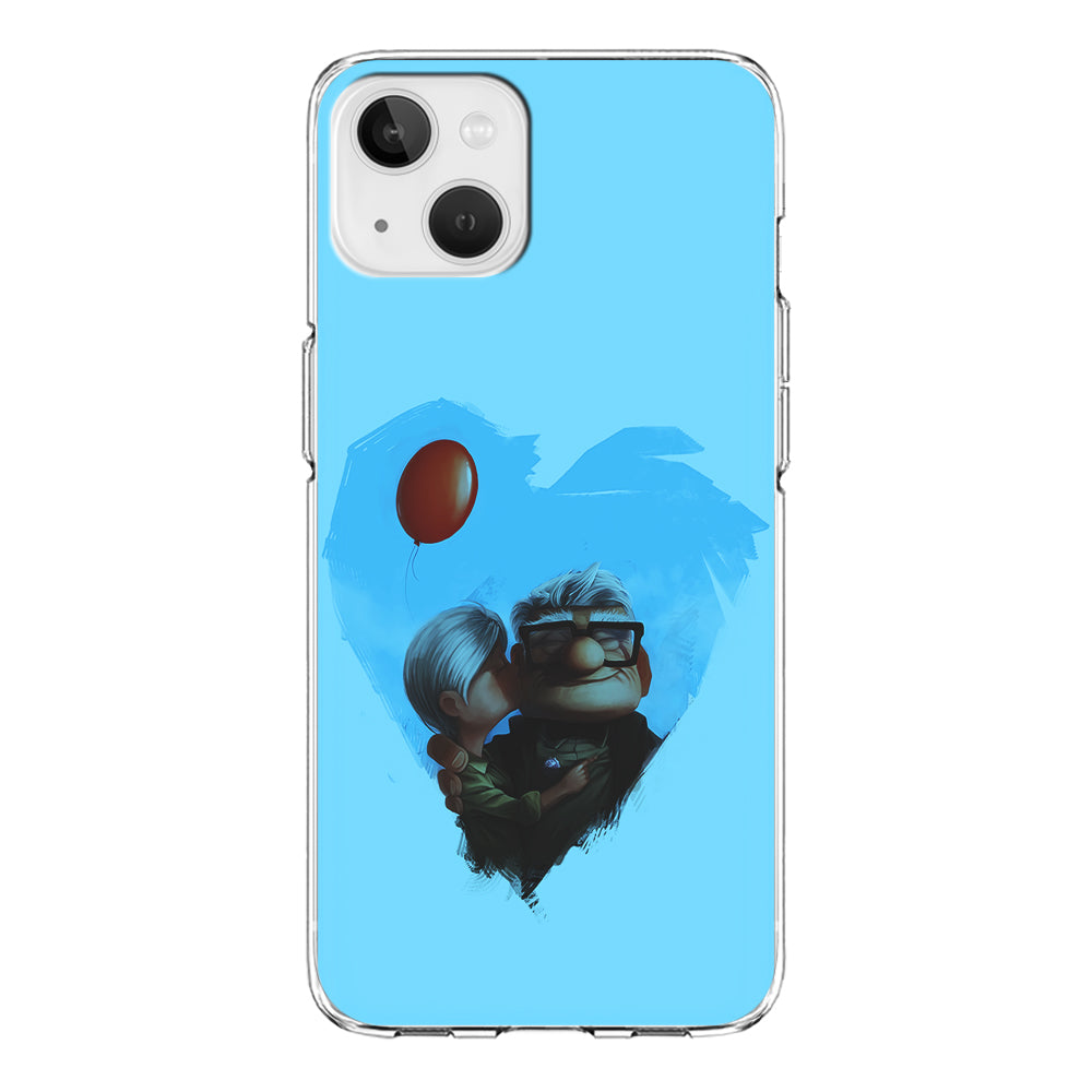 UP Ellie Kissing Carl iPhone 13 Mini Case-Phone Case-Clear Soft Case-Altracase