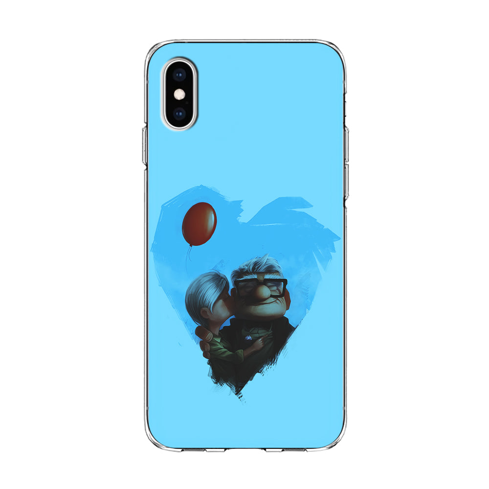 UP Ellie Kissing Carl iPhone Xs Case-Phone Case-Clear Soft Case-Altracase