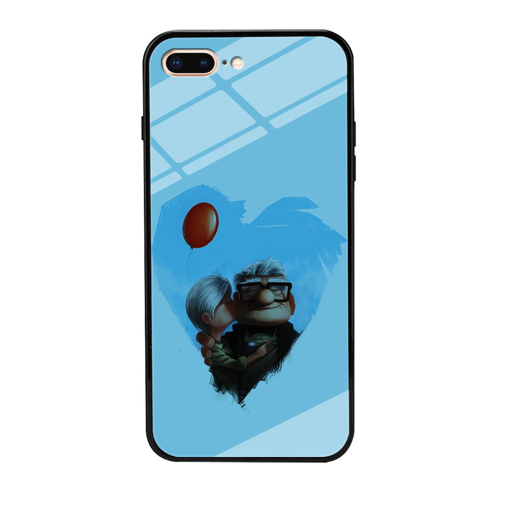 UP Ellie Kissing Carl iPhone 8 Plus Case-Phone Case-Tempered Glass Case-Altracase