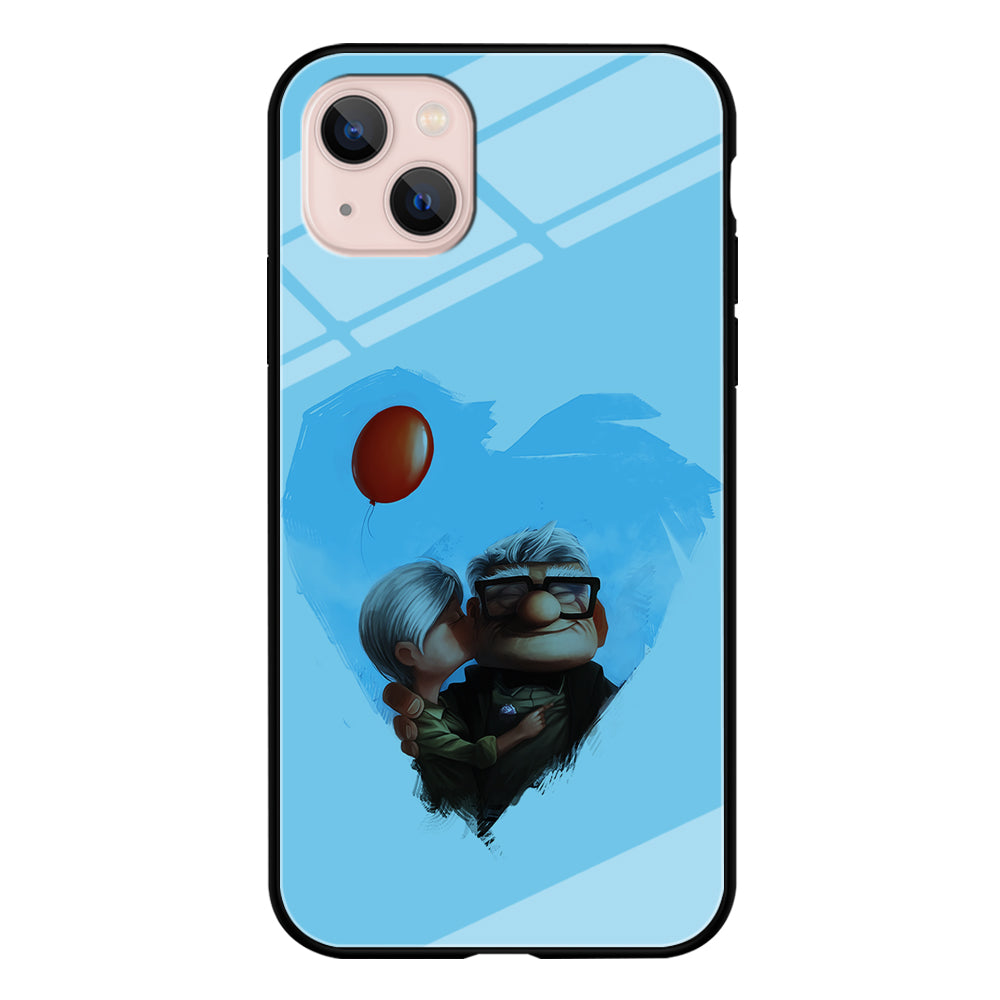 UP Ellie Kissing Carl iPhone 13 Mini Case-Phone Case-Tempered Glass Case-Altracase
