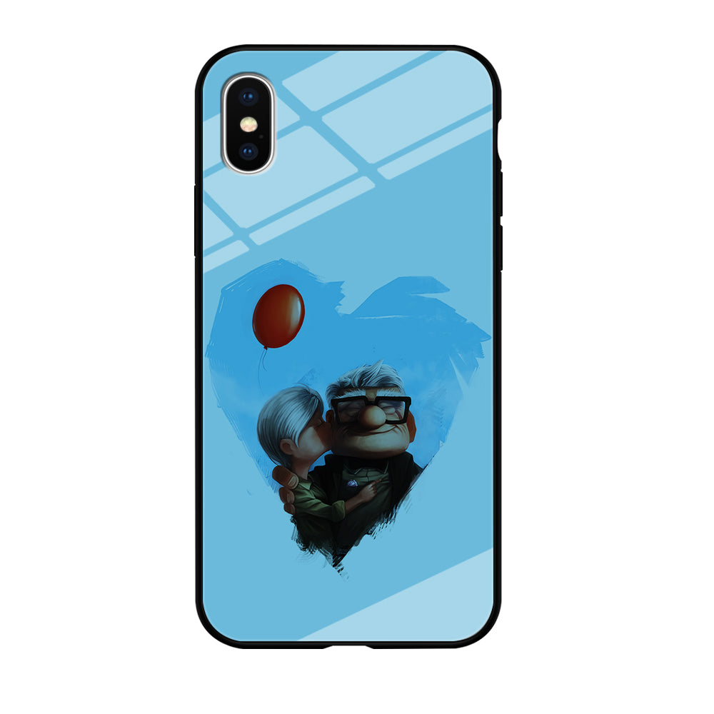 UP Ellie Kissing Carl iPhone Xs Case-Phone Case-Tempered Glass Case-Altracase