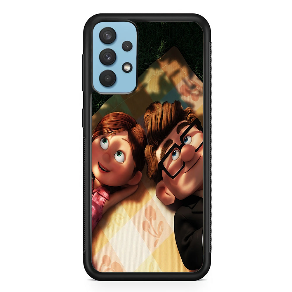 UP Ellie and Carl Samsung Galaxy A32 Case-Phone Case-Rubber Black (2D Case)-Altracase