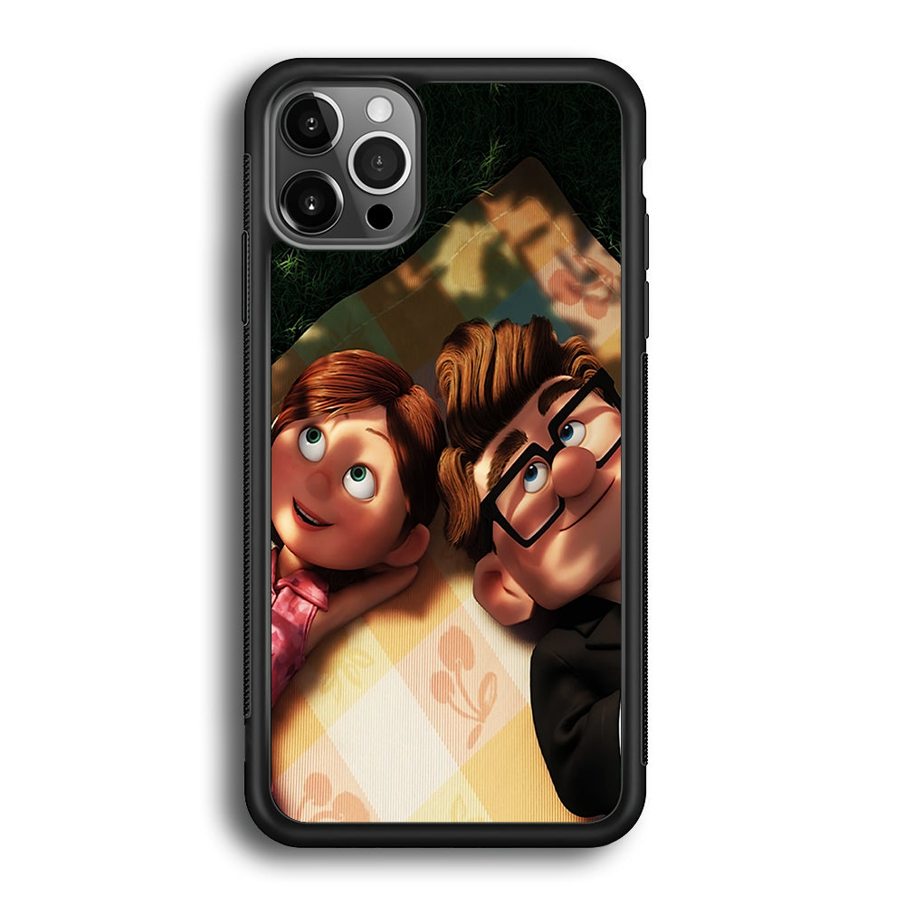 UP Ellie and Carl iPhone 12 Pro Max Case-Phone Case-Rubber Black (2D Case)-Altracase