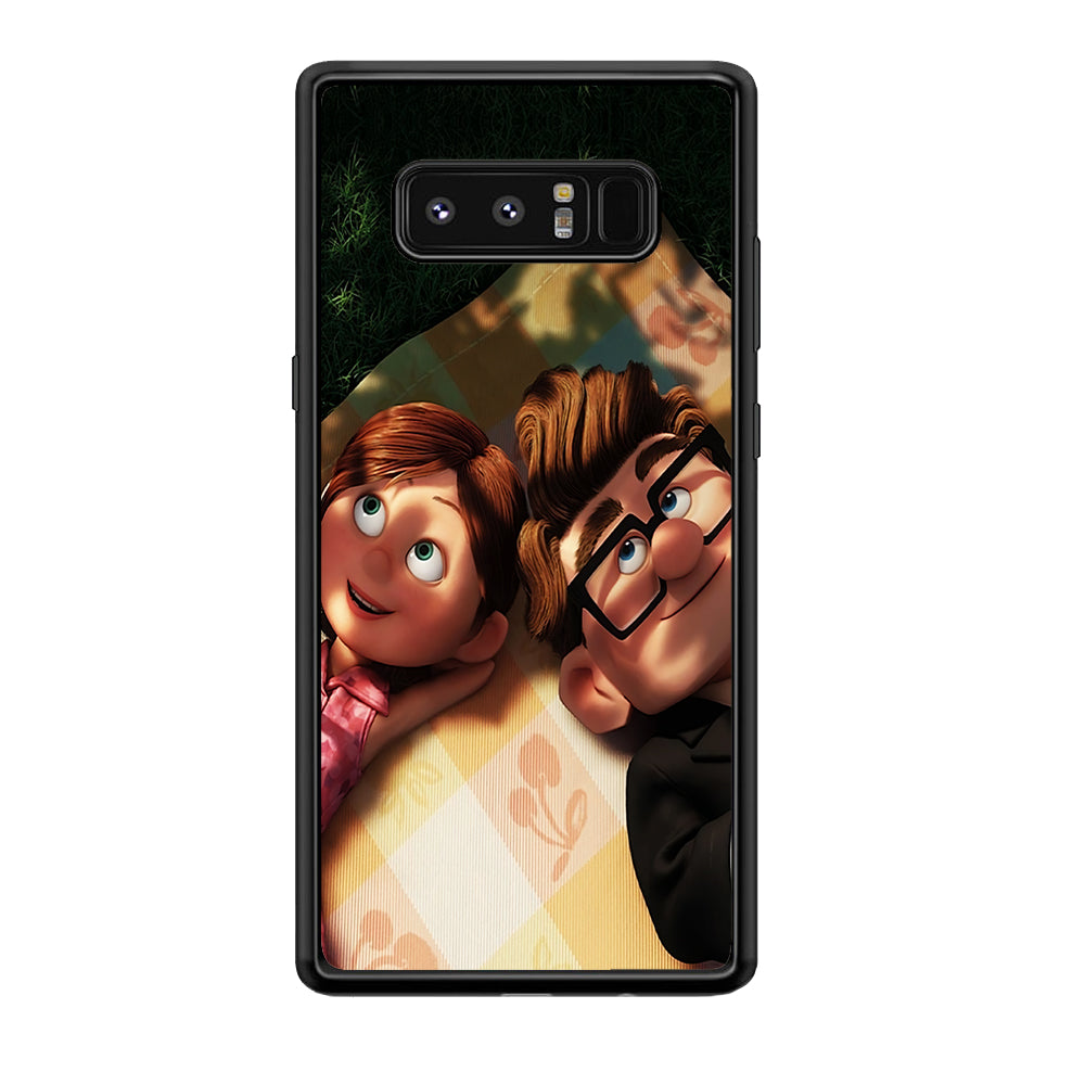 UP Ellie and Carl Samsung Galaxy Note 8 Case-Phone Case-Rubber Black (2D Case)-Altracase