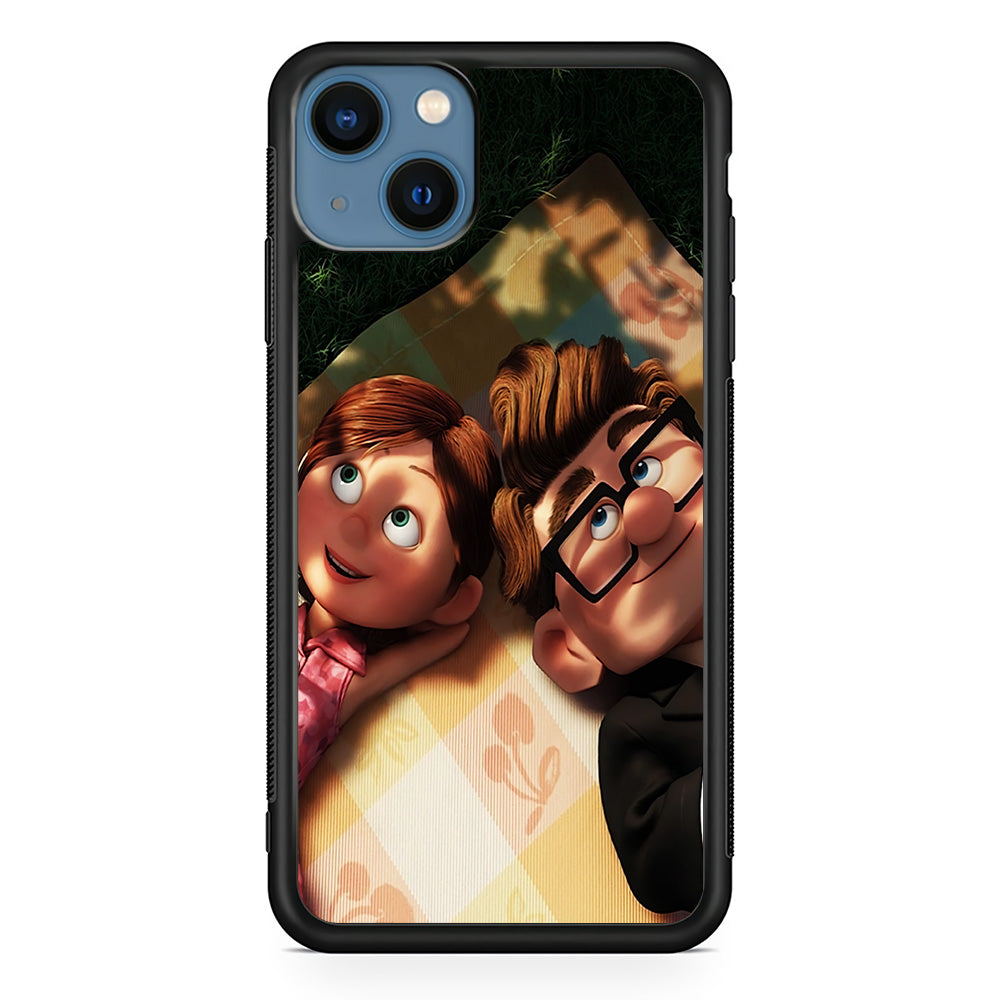 UP Ellie and Carl iPhone 13 Mini Case-Phone Case-Rubber Black (2D Case)-Altracase