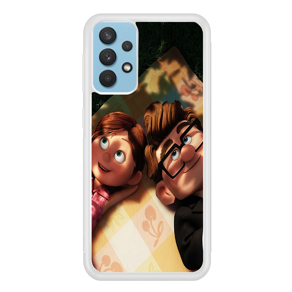 UP Ellie and Carl Samsung Galaxy A32 Case-Phone Case-Rubber White (2D Case)-Altracase