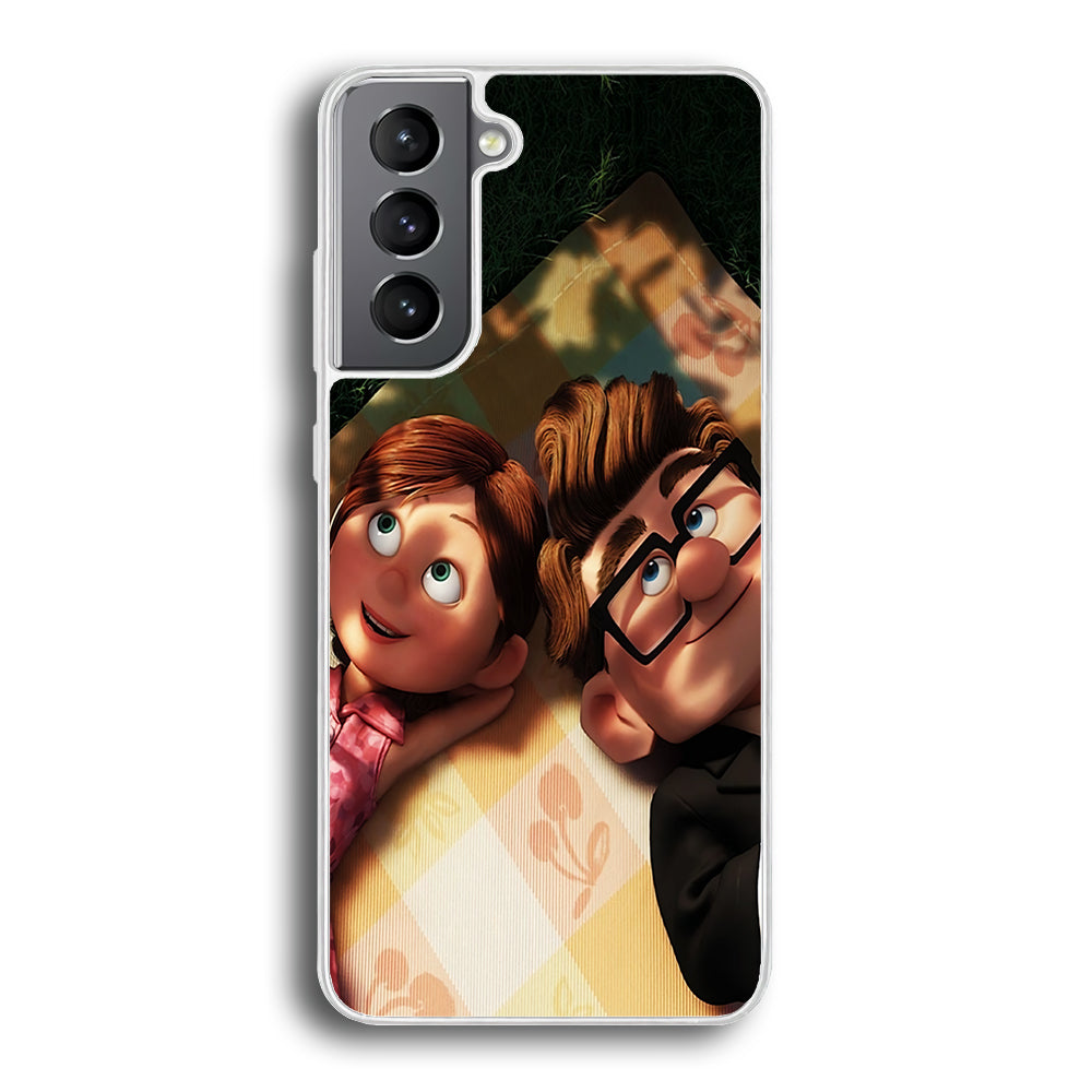 UP Ellie and Carl Samsung Galaxy S24 Case-Phone Case-Rubber White (2D Case)-Altracase