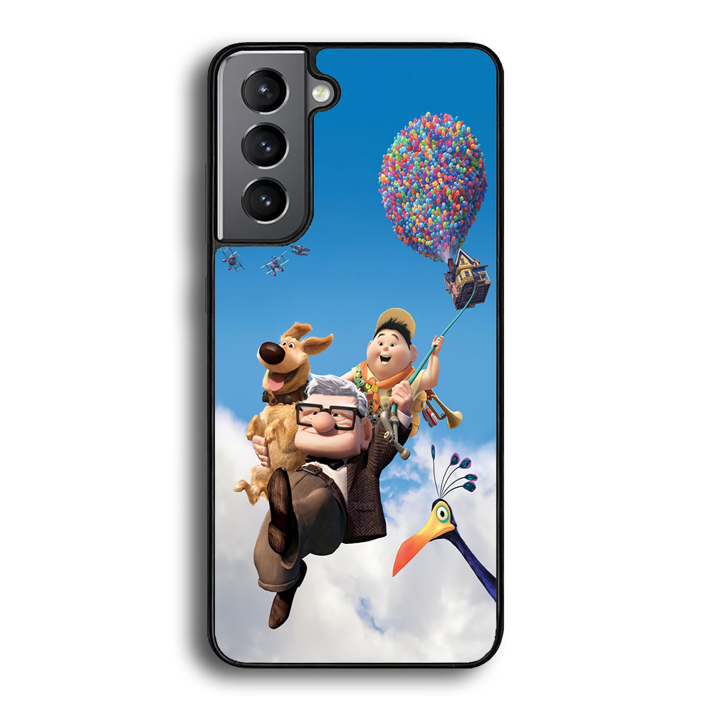 UP Fly in The Sky Samsung Galaxy S21 Plus Case-Phone Case-Rubber Black (2D Case)-Altracase
