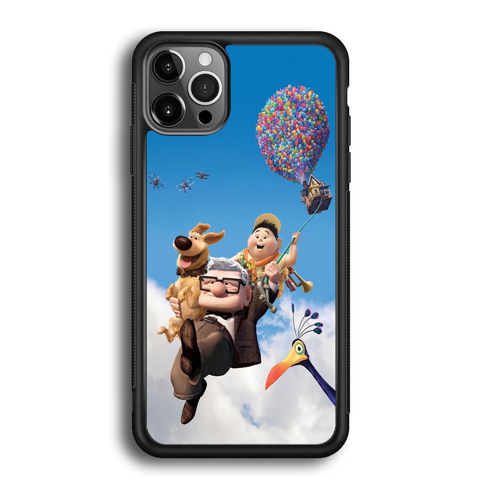 UP Fly in The Sky iPhone 12 Pro Max Case-Phone Case-Rubber Black (2D Case)-Altracase