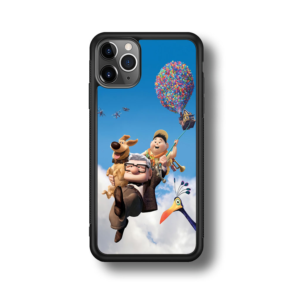 UP Fly in The Sky iPhone 11 Pro Max Case-Phone Case-Rubber Black (2D Case)-Altracase