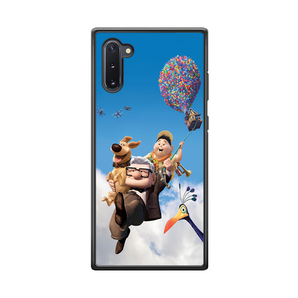 UP Fly in The Sky Samsung Galaxy Note 10 Case-Phone Case-Rubber Black (2D Case)-Altracase