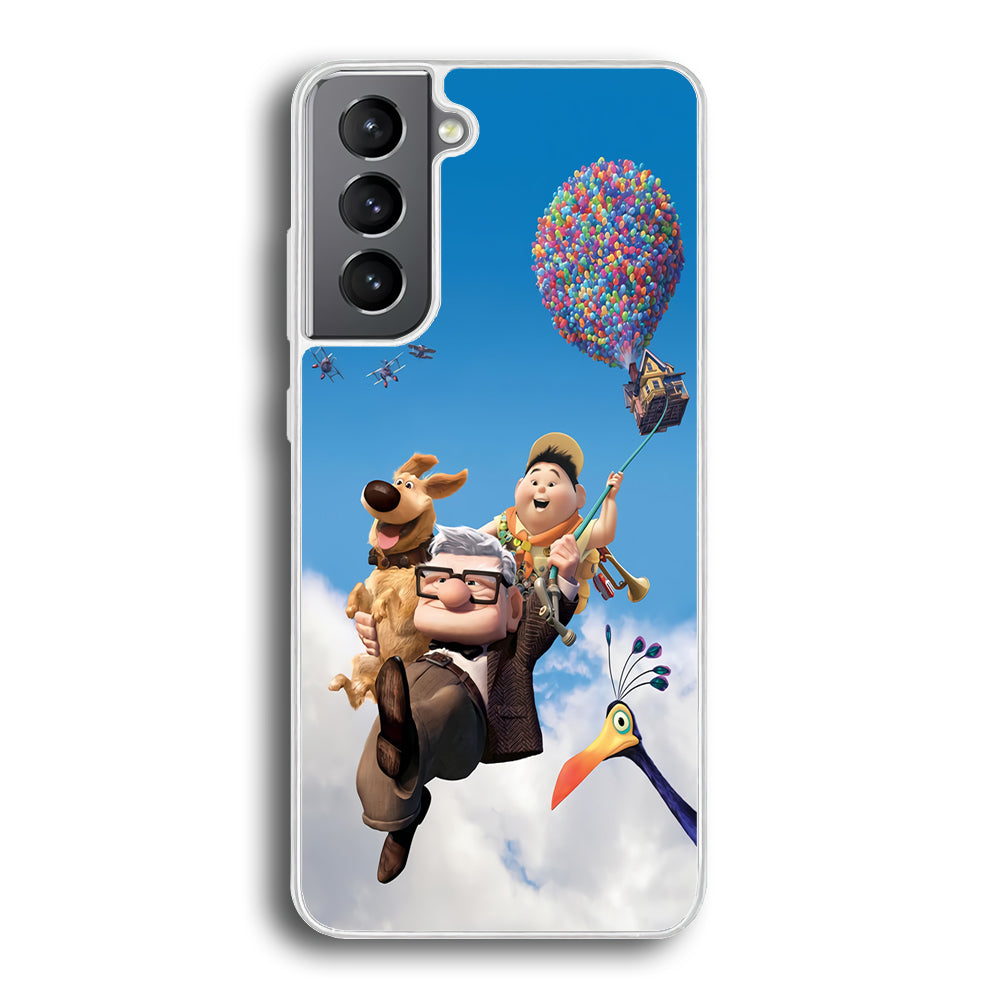 UP Fly in The Sky Samsung Galaxy S21 Plus Case-Phone Case-Rubber White (2D Case)-Altracase