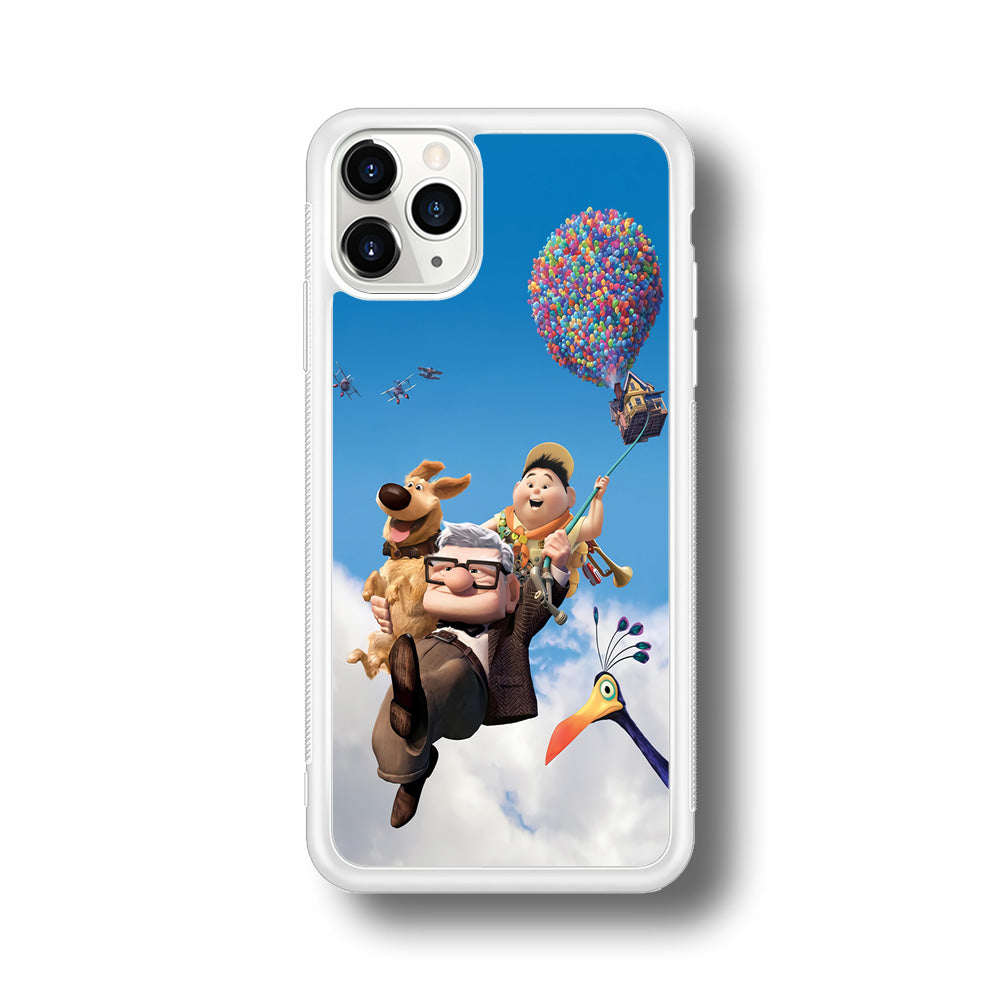 UP Fly in The Sky iPhone 11 Pro Max Case-Phone Case-Rubber White (2D Case)-Altracase