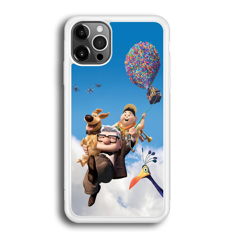 UP Fly in The Sky iPhone 12 Pro Max Case-Phone Case-Rubber White (2D Case)-Altracase