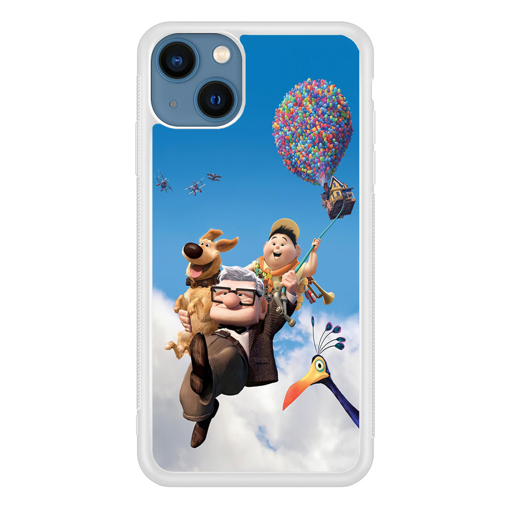 UP Fly in The Sky iPhone 15 Plus Case-Phone Case-Rubber White (2D Case)-Altracase