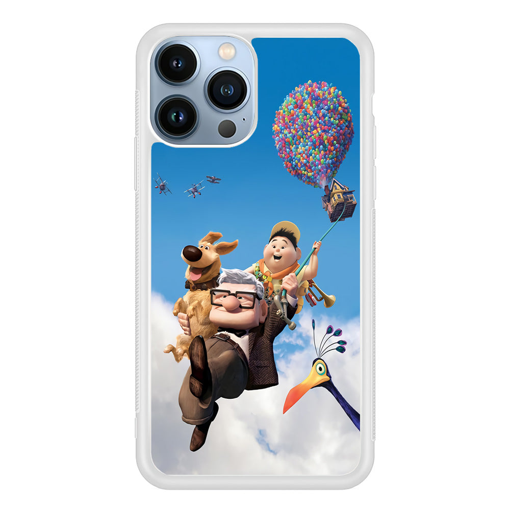 UP Fly in The Sky iPhone 15 Pro Case-Phone Case-Rubber White (2D Case)-Altracase