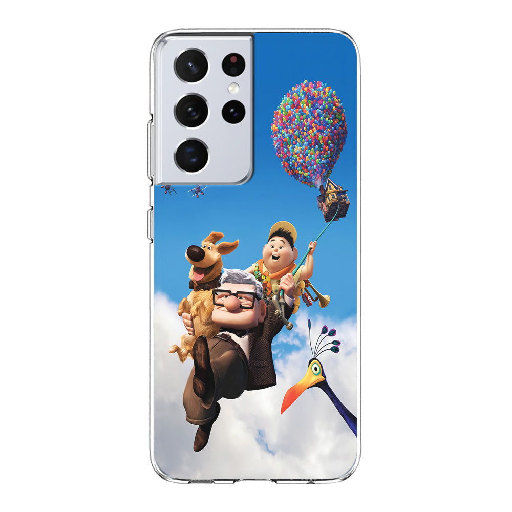 UP Fly in The Sky Samsung Galaxy S21 Ultra Case-Phone Case-Clear Soft Case-Altracase