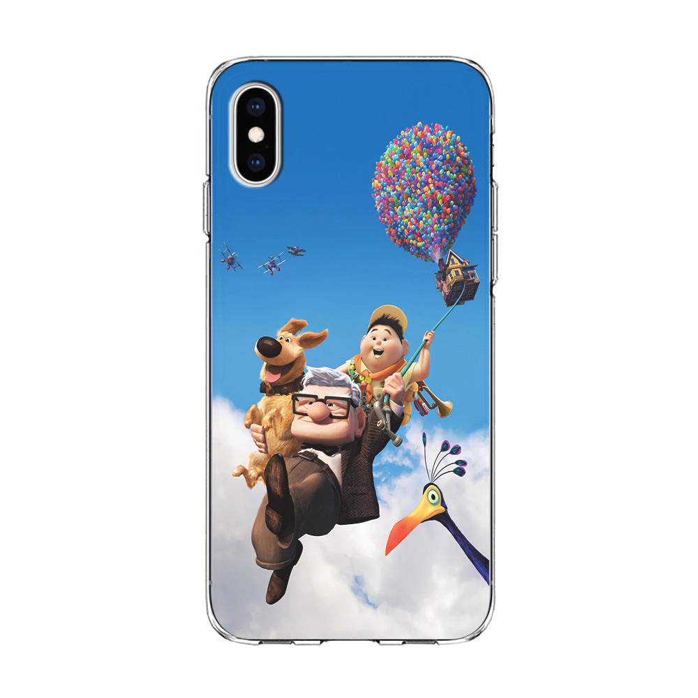 UP Fly in The Sky iPhone Xs Case-Phone Case-Clear Soft Case-Altracase