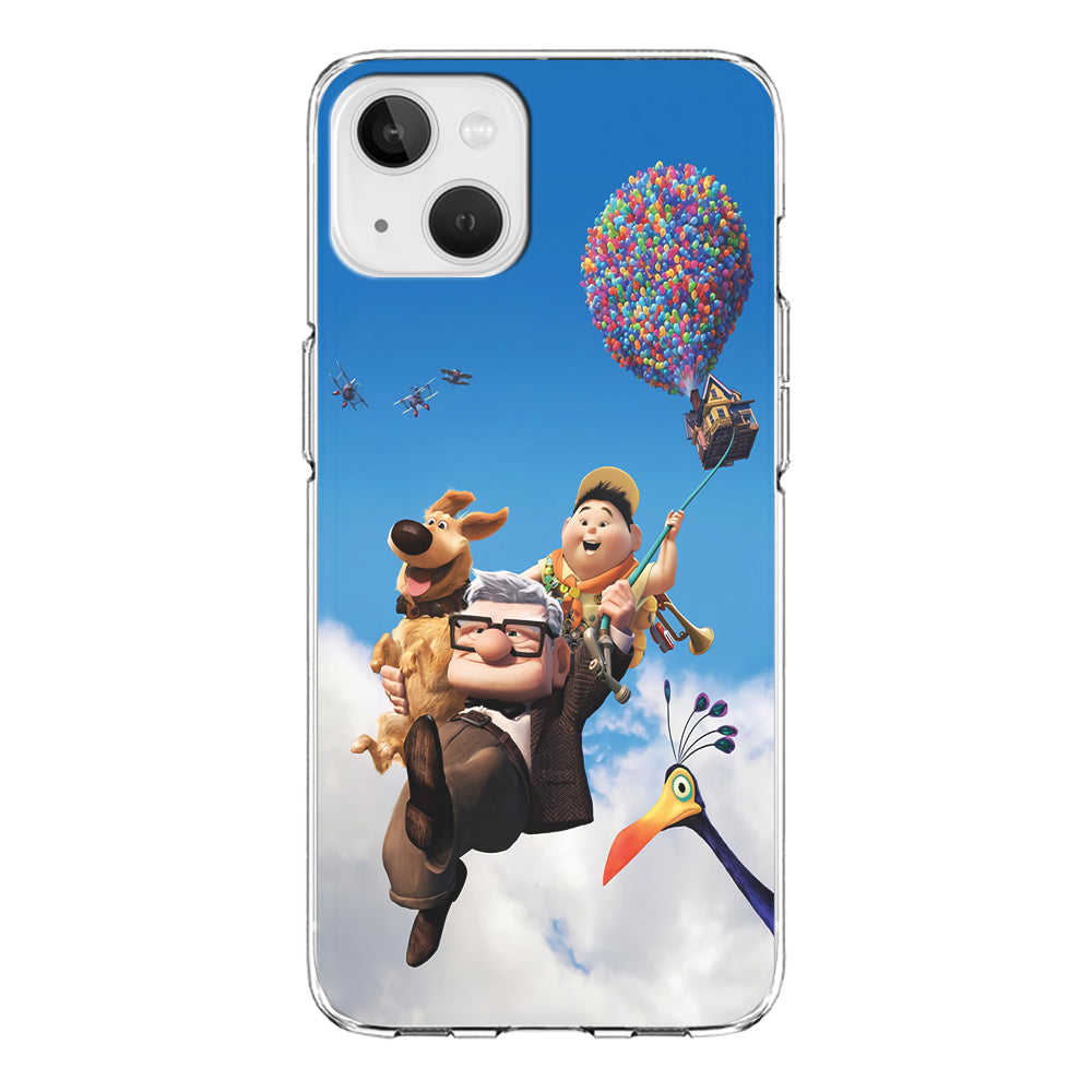 UP Fly in The Sky iPhone 14 Plus Case-Phone Case-Clear Soft Case-Altracase