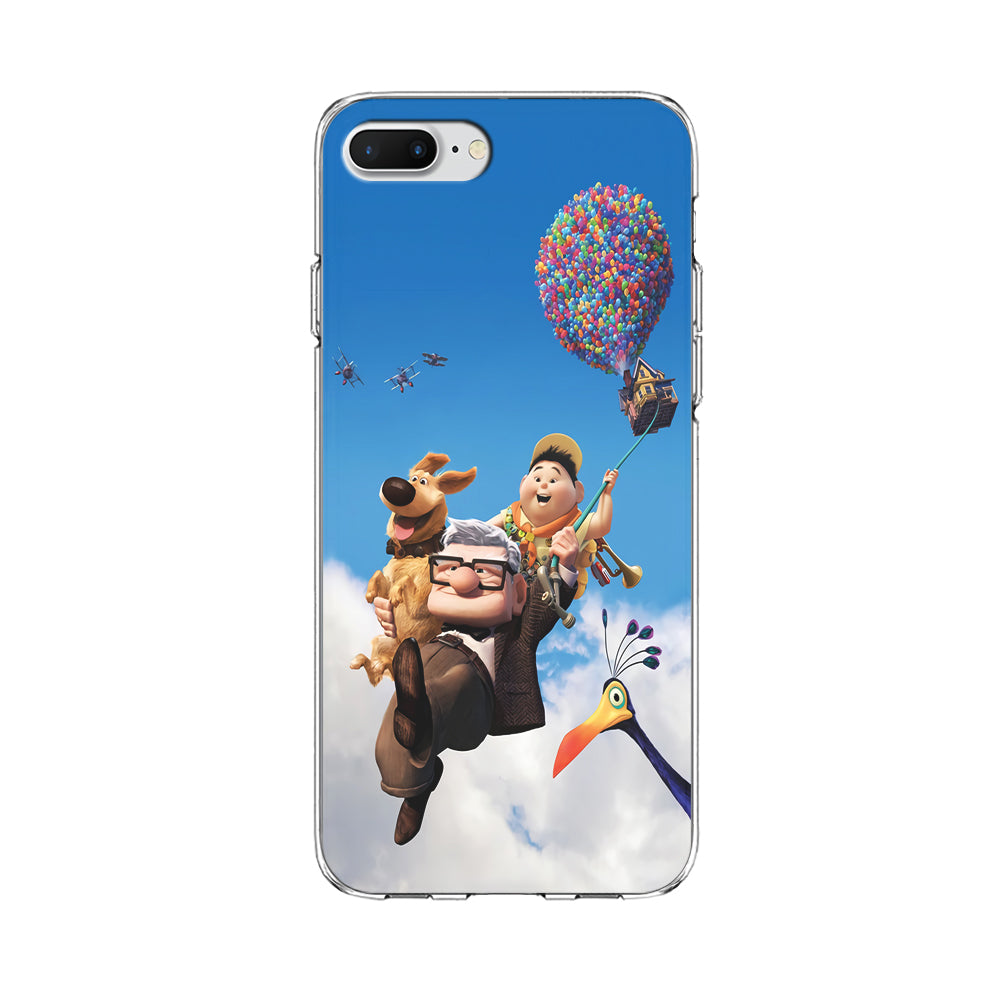 UP Fly in The Sky iPhone 8 Plus Case-Phone Case-Clear Soft Case-Altracase