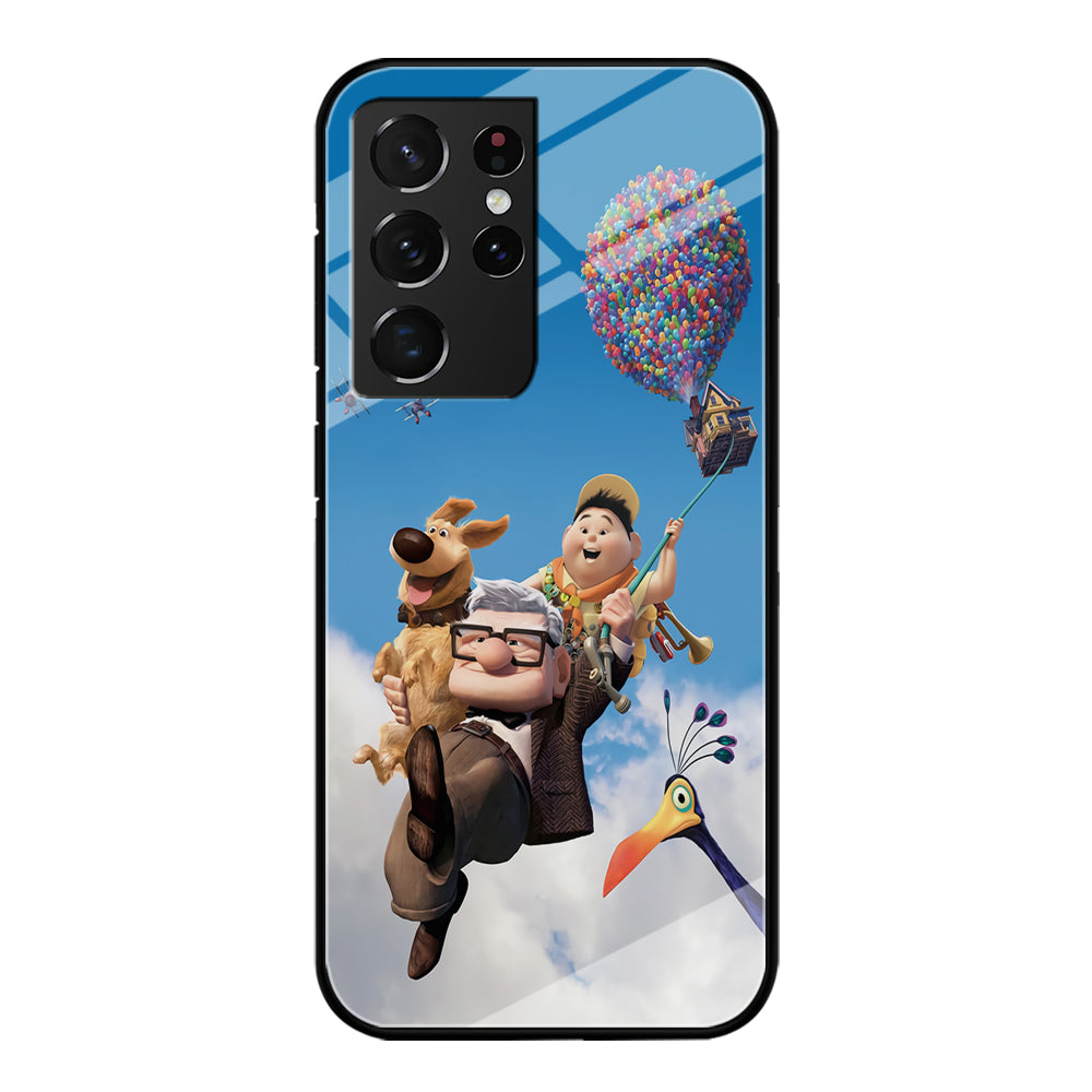UP Fly in The Sky Samsung Galaxy S21 Ultra Case-Phone Case-Tempered Glass Case-Altracase